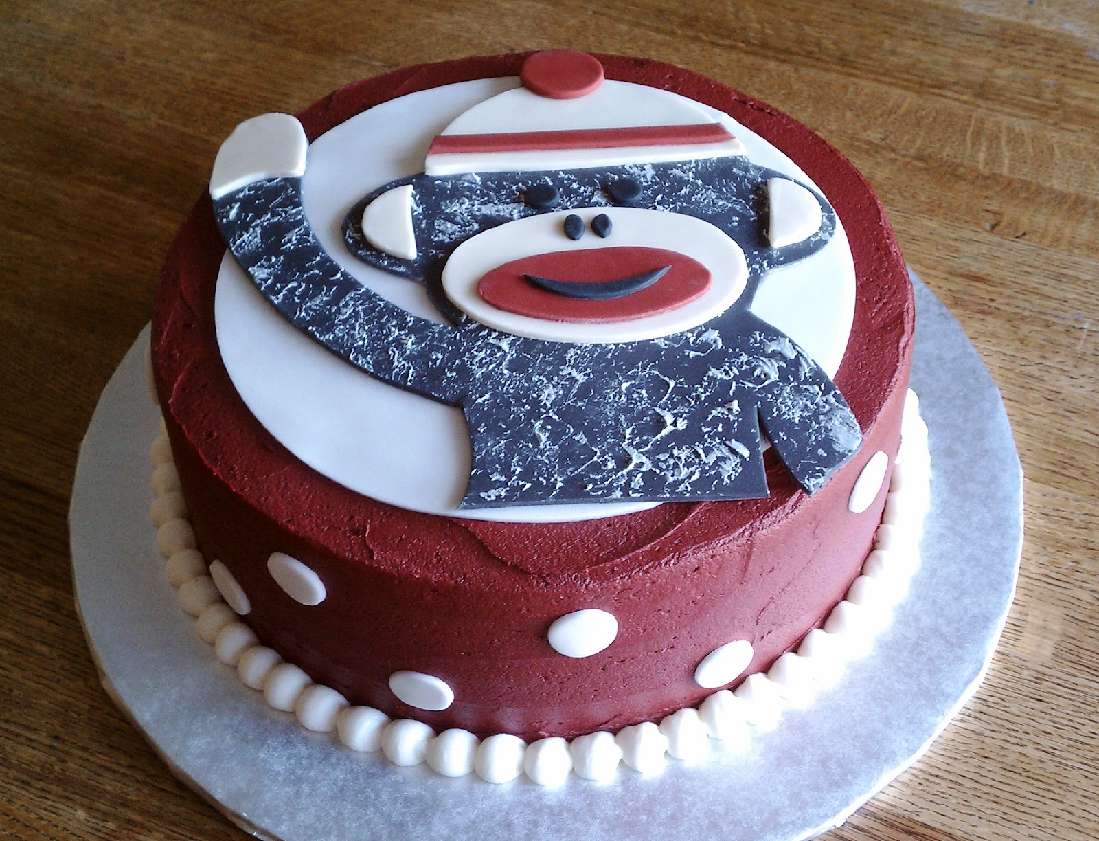 Simply Sweet Sock Monkey Cake